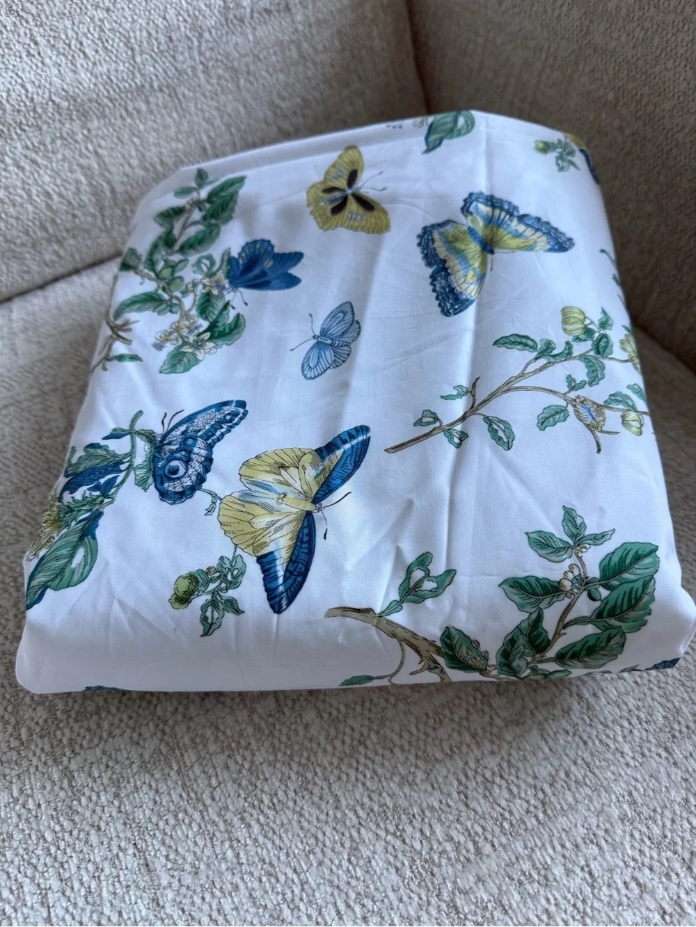 NEW Full Queen MATOUK SCHUMACHER BAUDIN BUTTERFLY DUVET -PRUSSIAN BLUE $725MSRP